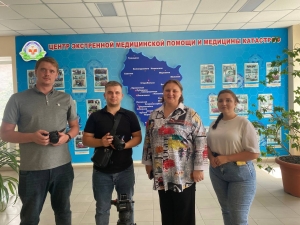 Съёмочная группа «Комсомольской правды» снимает проект в Луганской Народной Республике, посвященный работе медиков в зоне СВО.